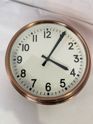 Battery Copper Metal Wall Clock