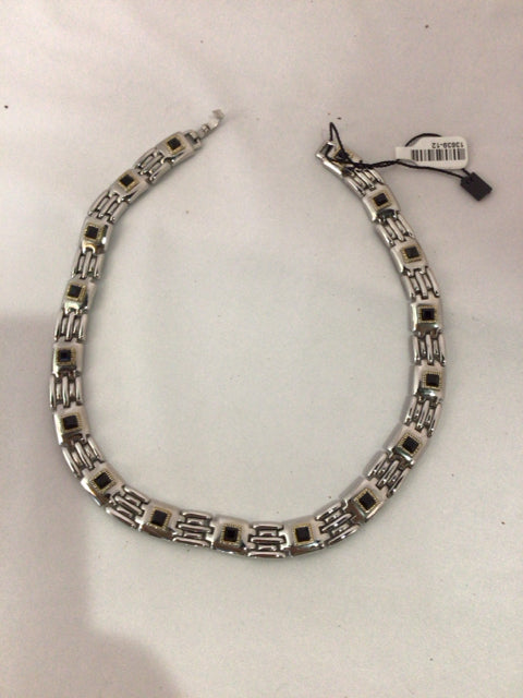 Silver/Black Chain Necklace