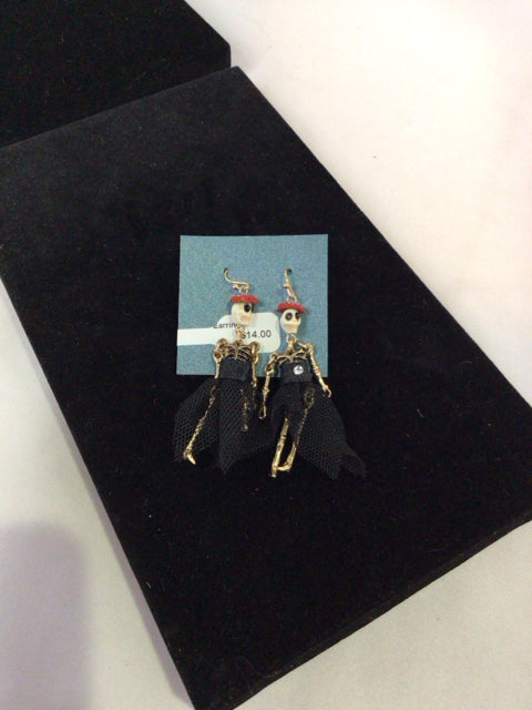 White/Black Halloween Earrings