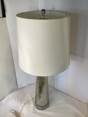 Table Silver Mercury Glass Lamp