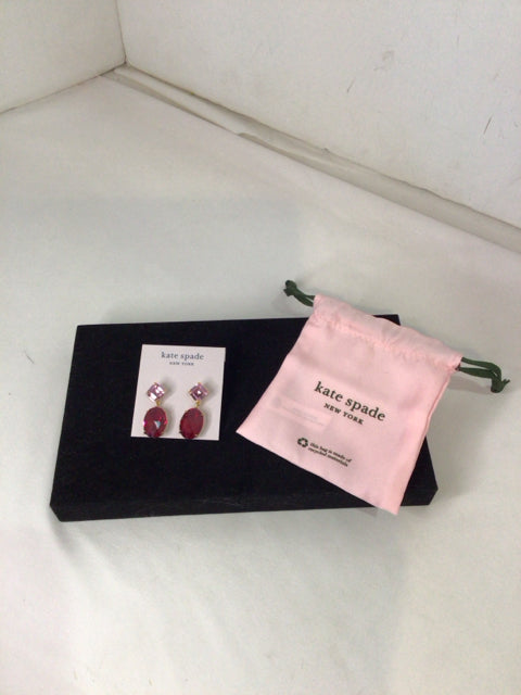 Kate Spade Red Jeweled Earrings