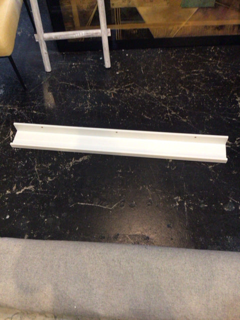 Floating White Wood Shelf