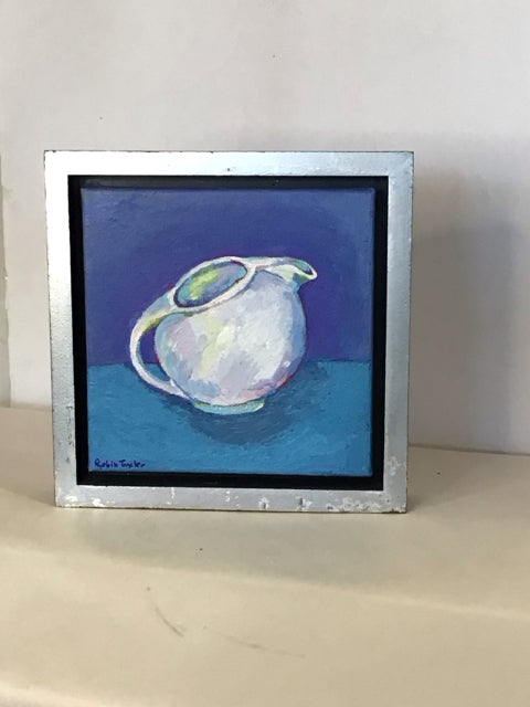 Blue Pitcher Framed Art