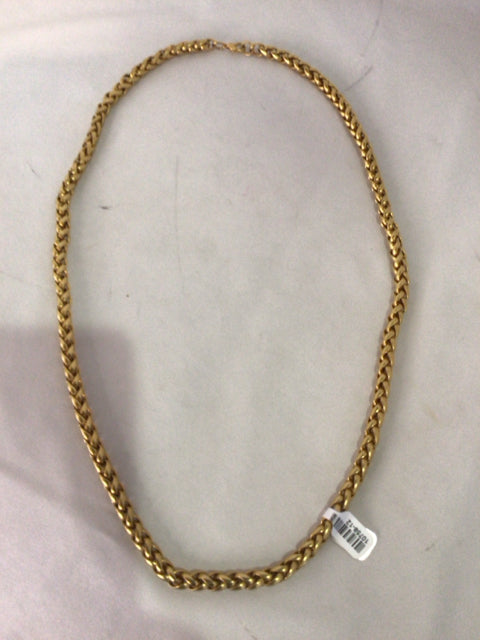 Antiqued Gold Chain Necklace