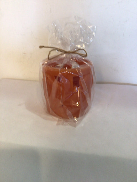 Autumn Orange Wax Pumpkin Candle