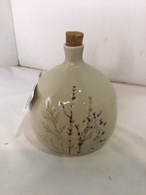 Beige Ceramic Bottle