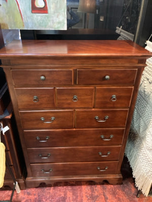 Wood 7 drawer Brown Dresser/Chest