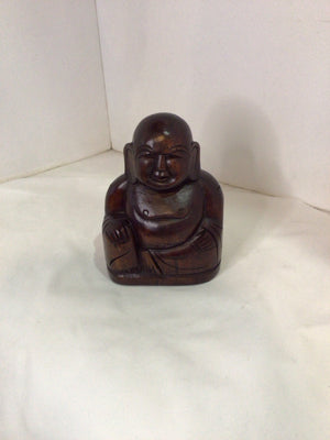 Brown Wood Buddha Statue
