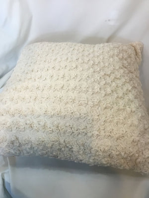 Better Homes Cream Faux Fur Pillow