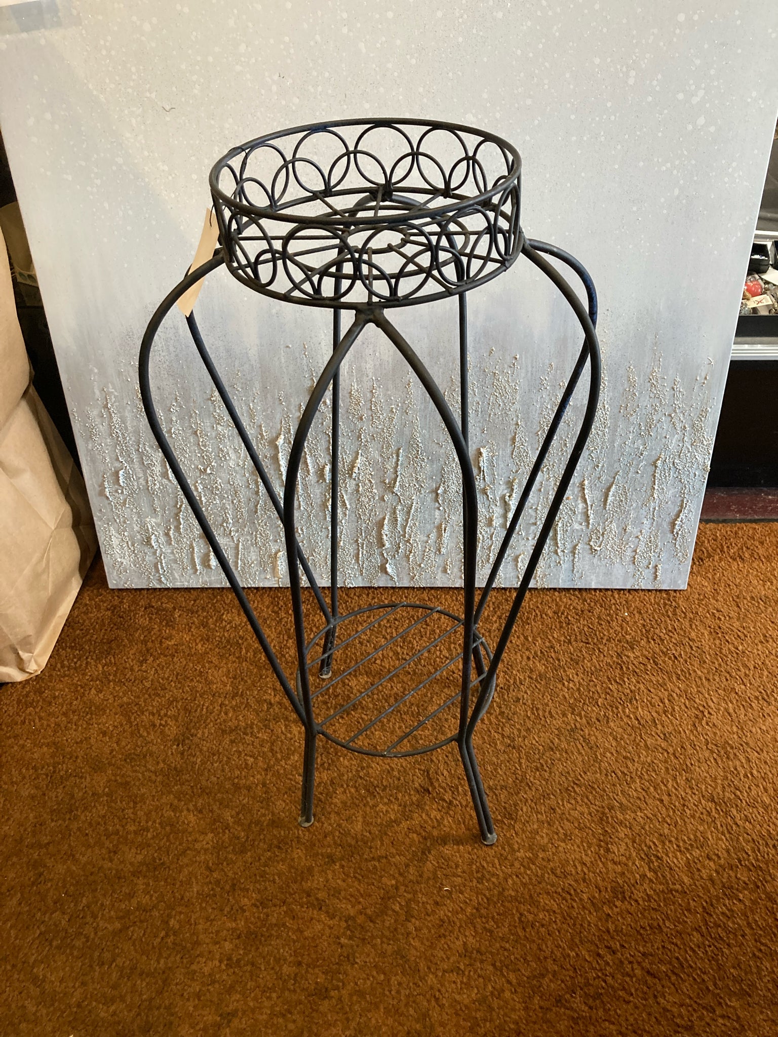 Black Metal Plant Stand