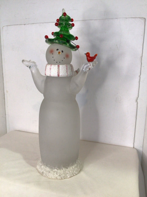 Christmas Frosted Snowman Light up Holiday Item