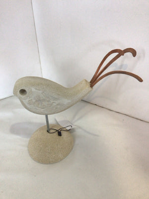 Whimsical White Stone Snail Garden Access.