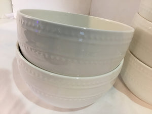 Maison Vivre White Ceramic Set of 5 Bowl Set