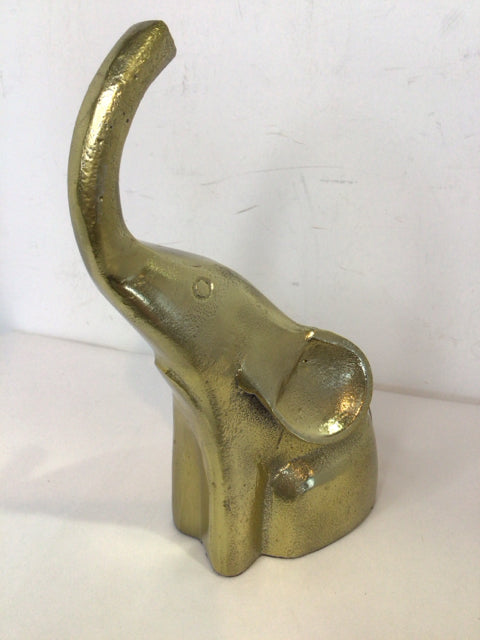 Gold Metal Elephant Figurine
