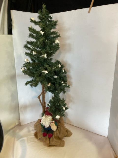 Christmas Green/White Christmas Tree Santa Holiday Item
