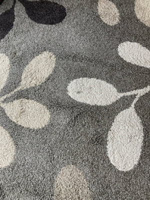 Polypropelyne Gray/Black Rug