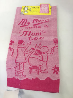 Blue Q Pink Mom Towel