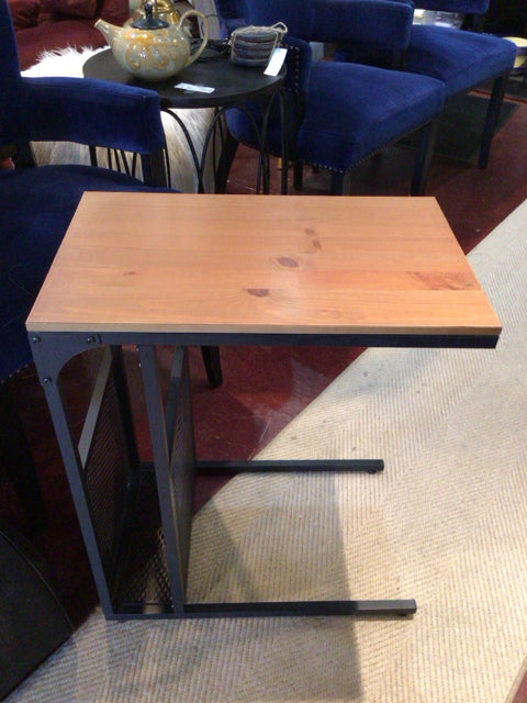 Side Wood/Metal Brown/black Table
