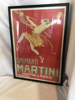 Vintage Advertisments Poster Martini Framed Art