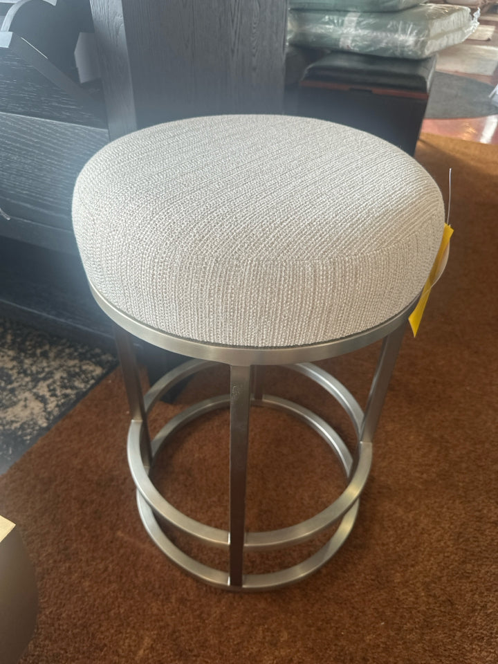 Modern Upholstered Cream Barstool/Bar Stool