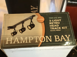 Hampton Bay Retro Metal 3 lamp Black Light Fixture