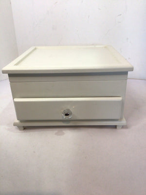 White Wood Jewelry Box