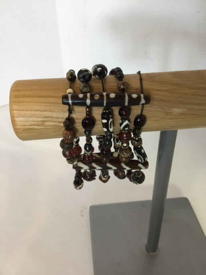 Brown Beaded Bracelet