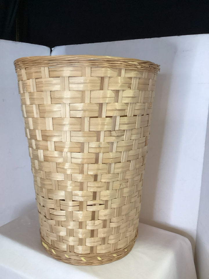 Light Beige Wicker Basket