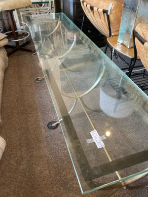 Glass Top Coffee Console Table