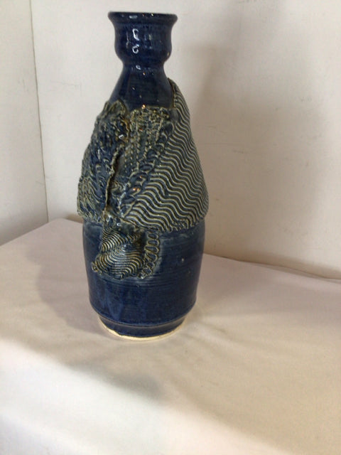 Blue Pottery Vase