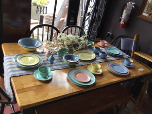 Lu-Ray Vintage Pastel Ceramic Dish Set