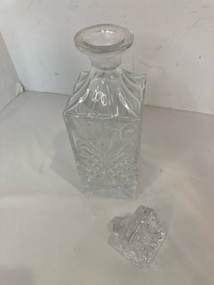 Cut Glass Square Decanter