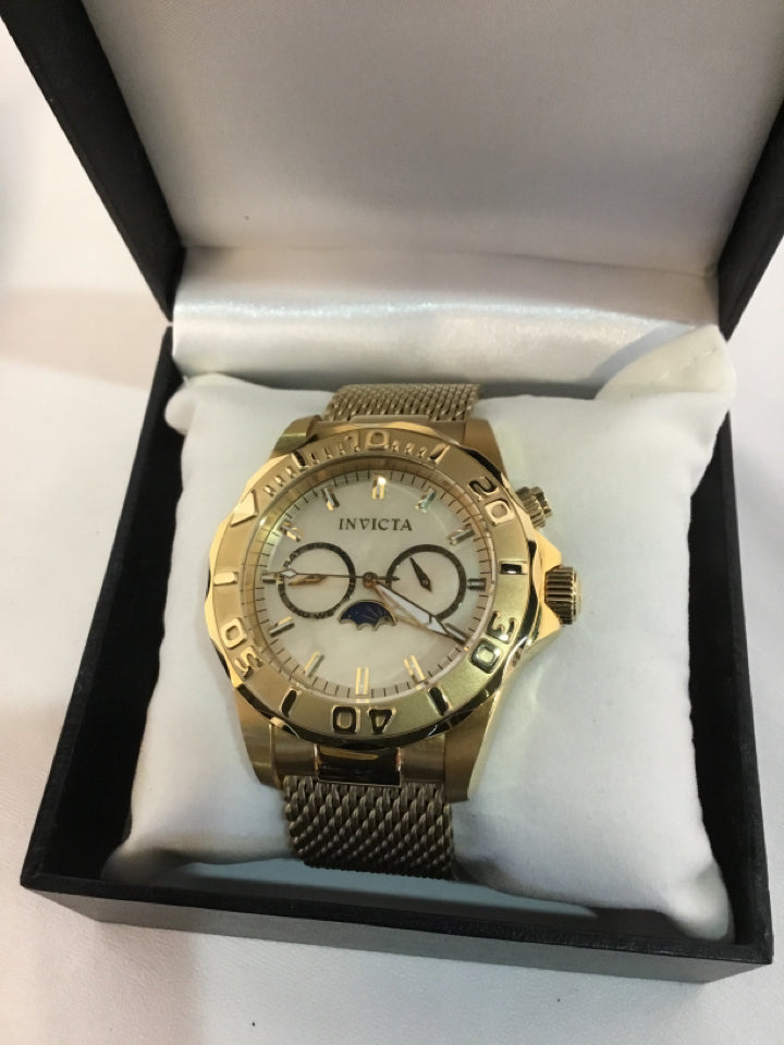 Invicta Men's Gold Stainless Steel Watch