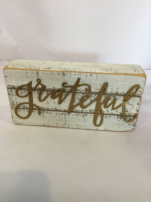 Primitives by Kathy White/Gold Wood Sign