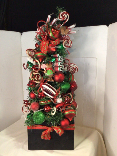 Green/Red Christmas Tree Holiday Item