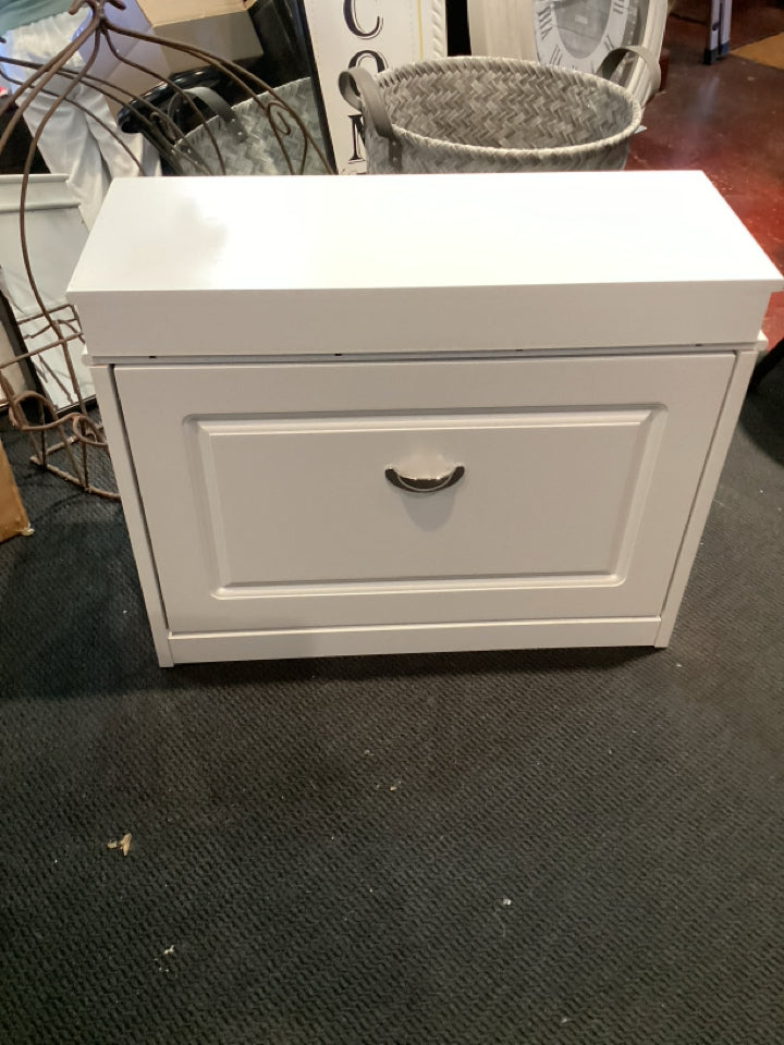 White Laminate Shoe Rack