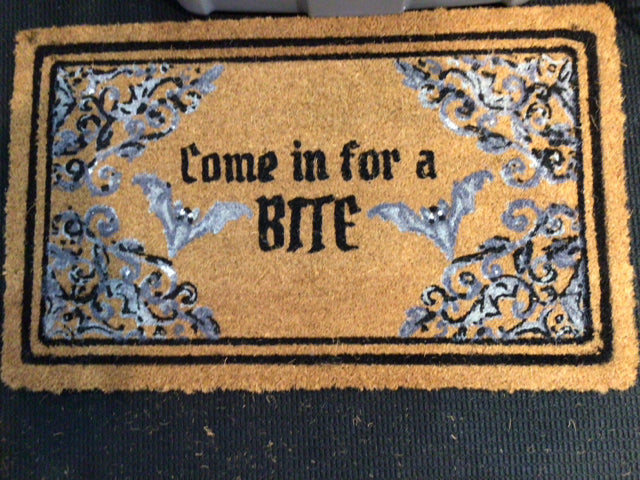 Halloween Brown/black Doormat