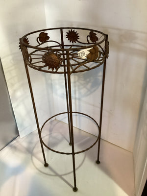 Brown Metal Plant Stand