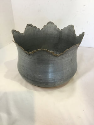 Silver Galvanized Steel Planter