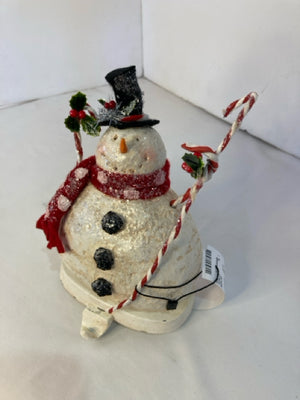 Christmas White/Red Resin Stocking hanger Snowman Holiday Item