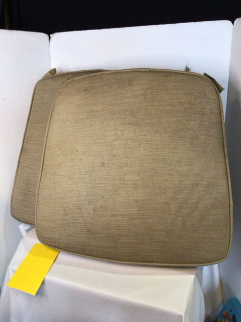 Pair Tan Cushion Set