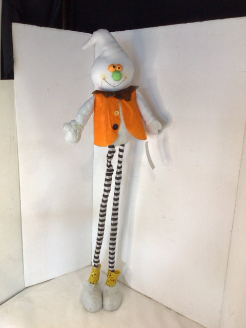 Halloween White/Orange Nylon Ghost Holiday Item