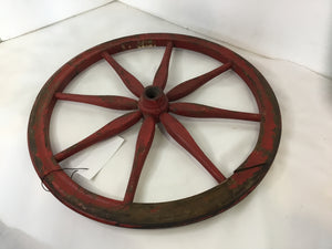 Vintage Red Wood Wheel Misc
