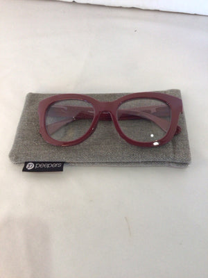 Peepers Reading Red Plastic Glasses