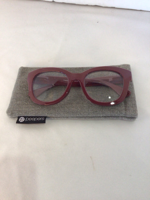 Peepers Reading Red Plastic Glasses