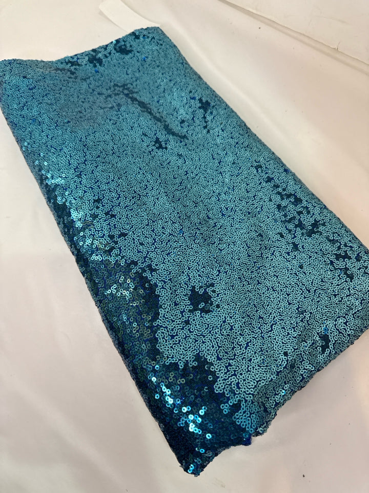 Blue Sequins Round Tablecloth