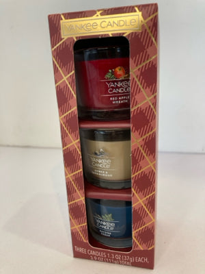 Yankee Candle Set of 3 Multi-Color Votive Miniature Candles