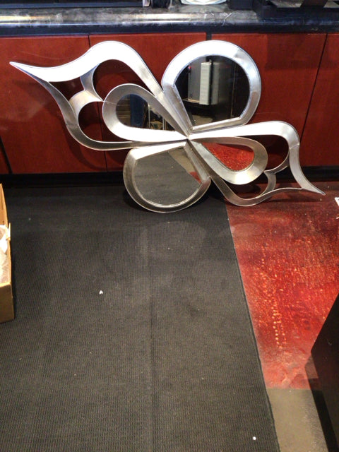 Metal Mirror Silver Wall Decoration Art