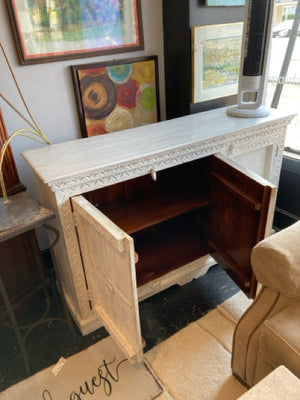 Wayfair Wood 3 Door White Washed Buffet/Sideboard 3YBLYA3D