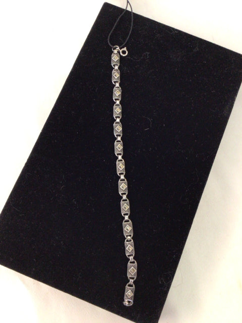 Sterling Silver Silver Marcasite Bracelet